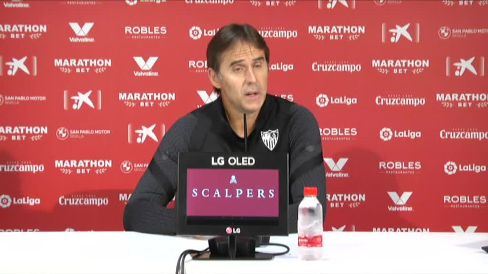 Lopetegui: &quot;Tenemos que cruzar los dedos, rezar a la Virgen de Rocío y esperar a que no haya casos&quot;
