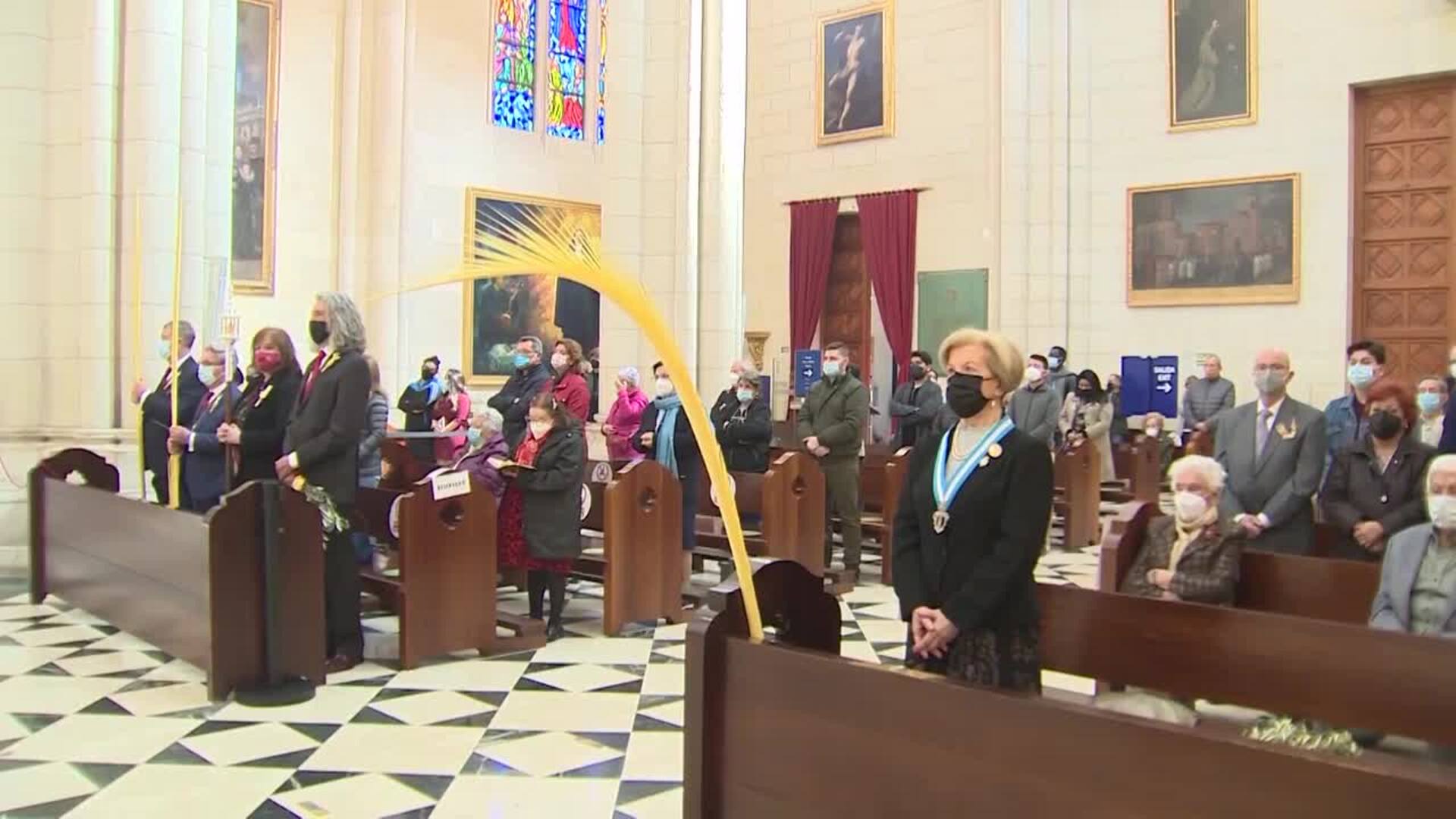 Madrid celebra el Domingo de Ramos sin procesión pero con bendición de ramos