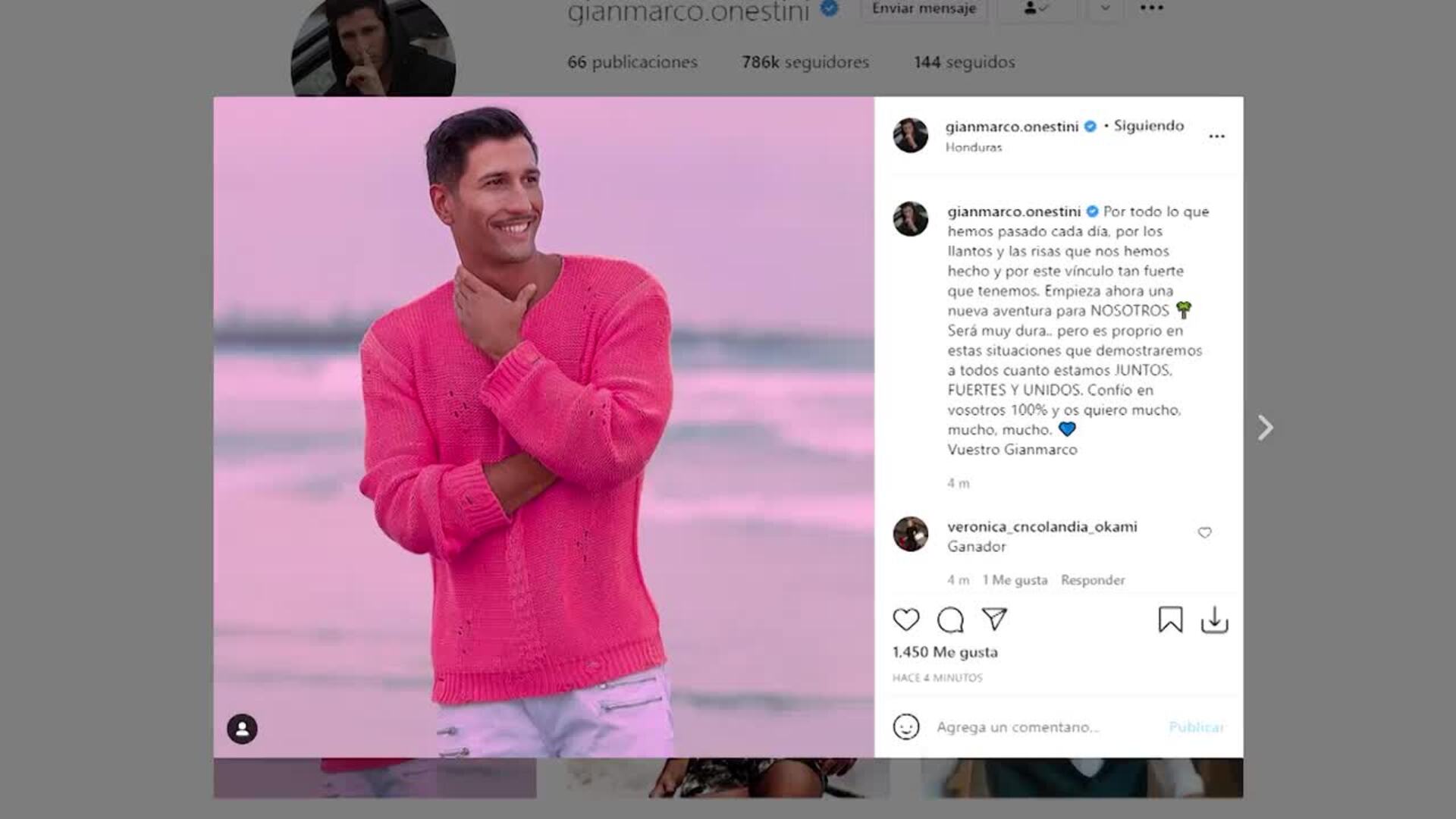 Gianmarco, concursante confirmado para &#039;Supervivientes 2021&#039;