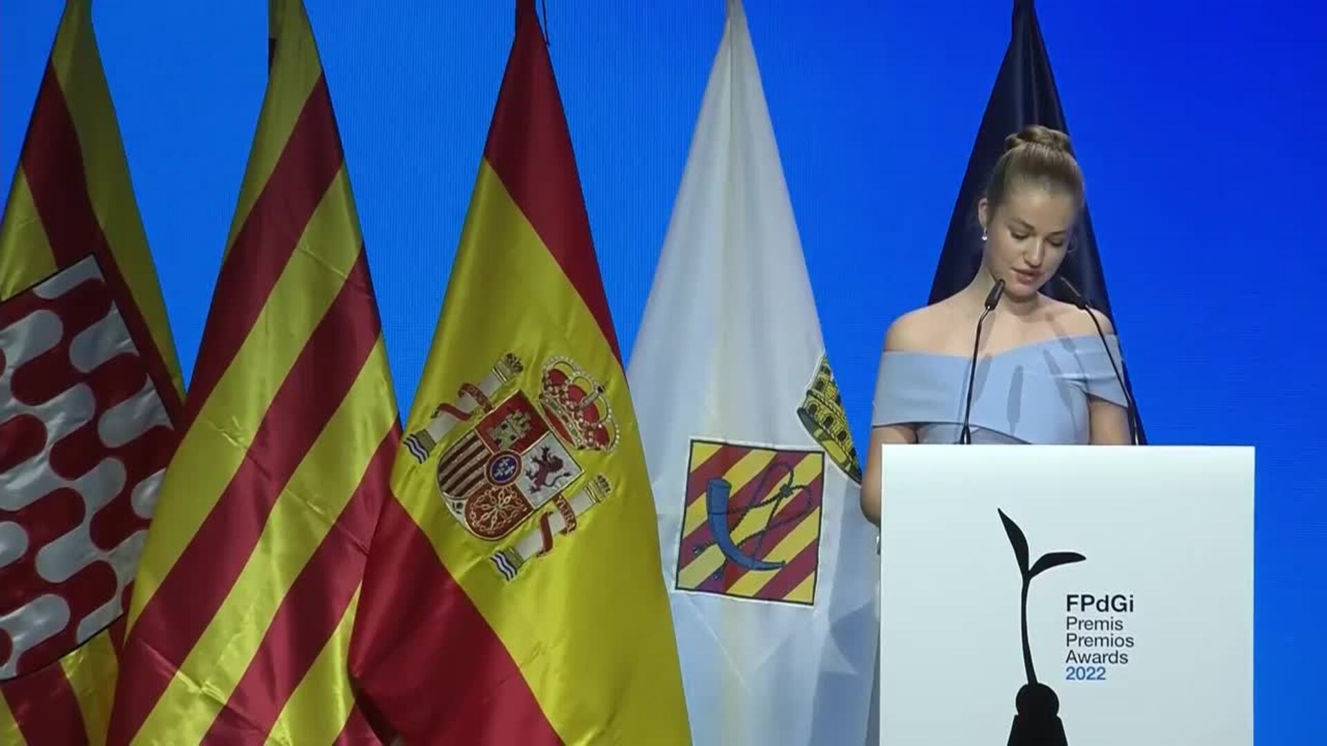 La Princesa Leonor reconoce el talento de cinco mujeres en los Premios Princesa de Girona