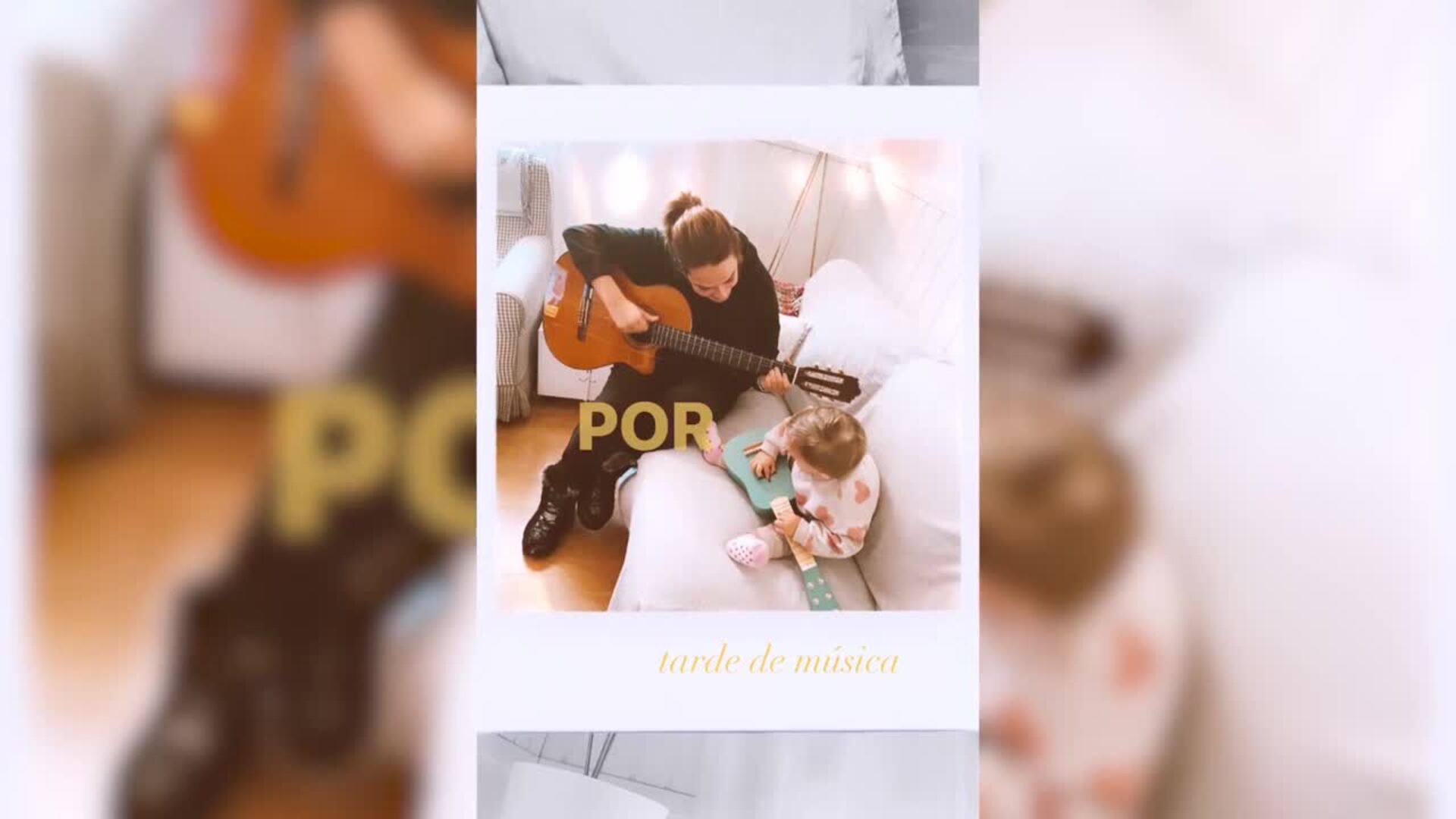 Toñi Moreno disfruta de un día musical junto a la pequeña Lola