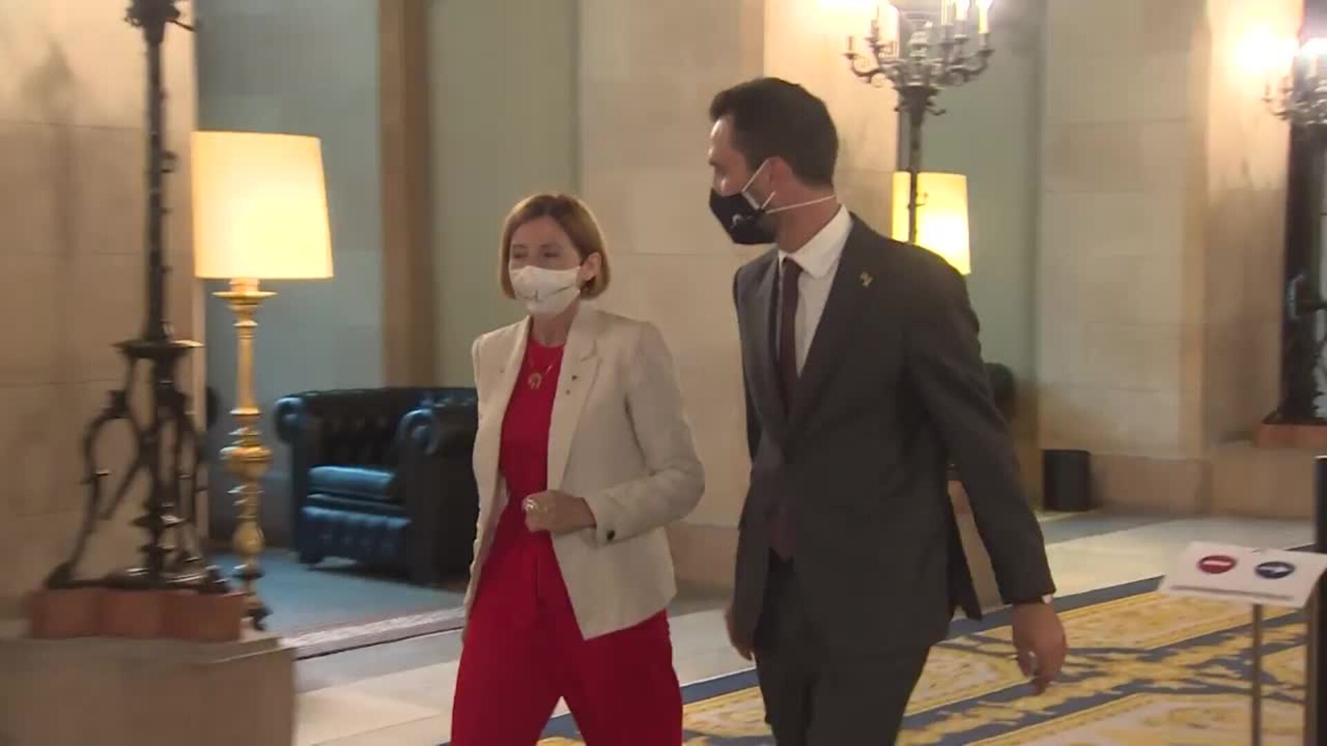 Forcadell sale de prisión para participar en un acto en el Parlament