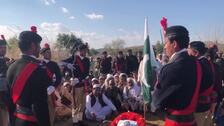Entierro de un polícia pakistaní fallecido en un atentado