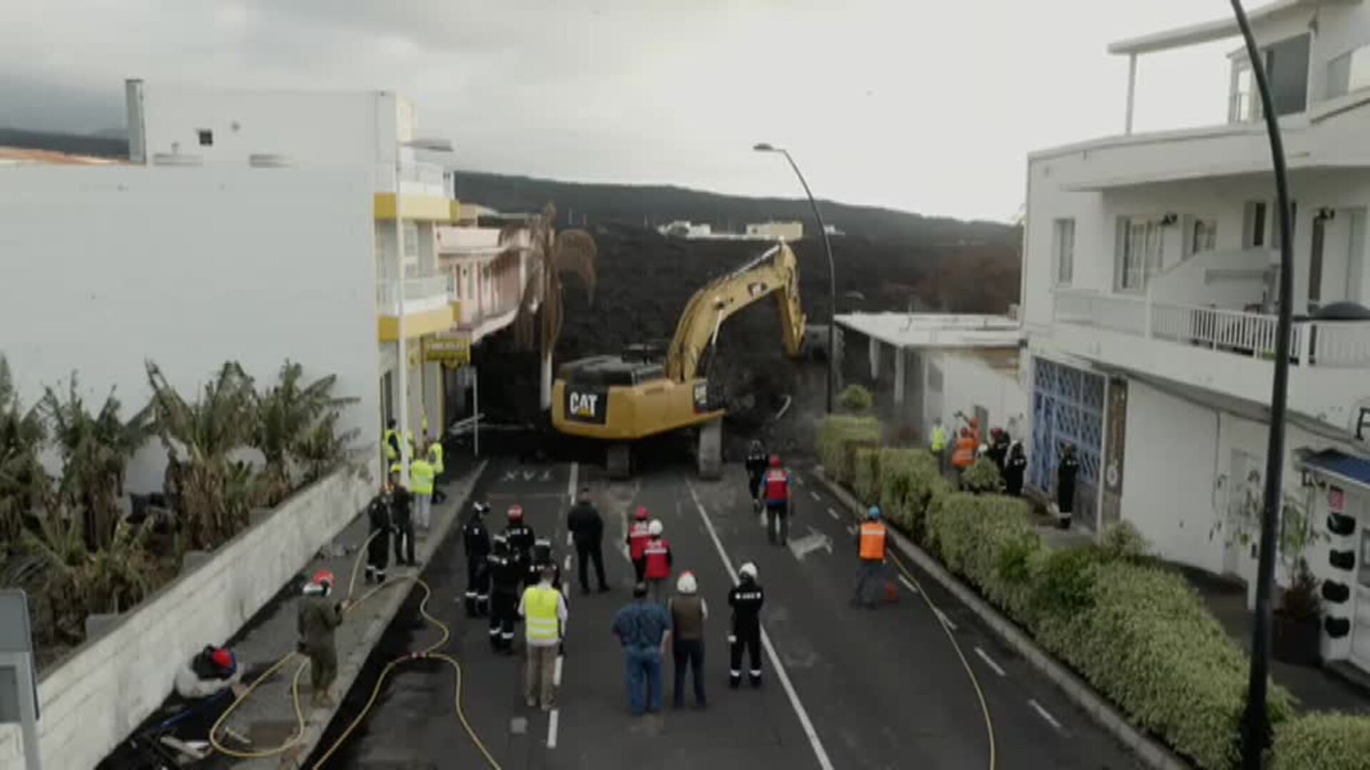 Continúa la reconstrucción de los daños del volcán de La Palma