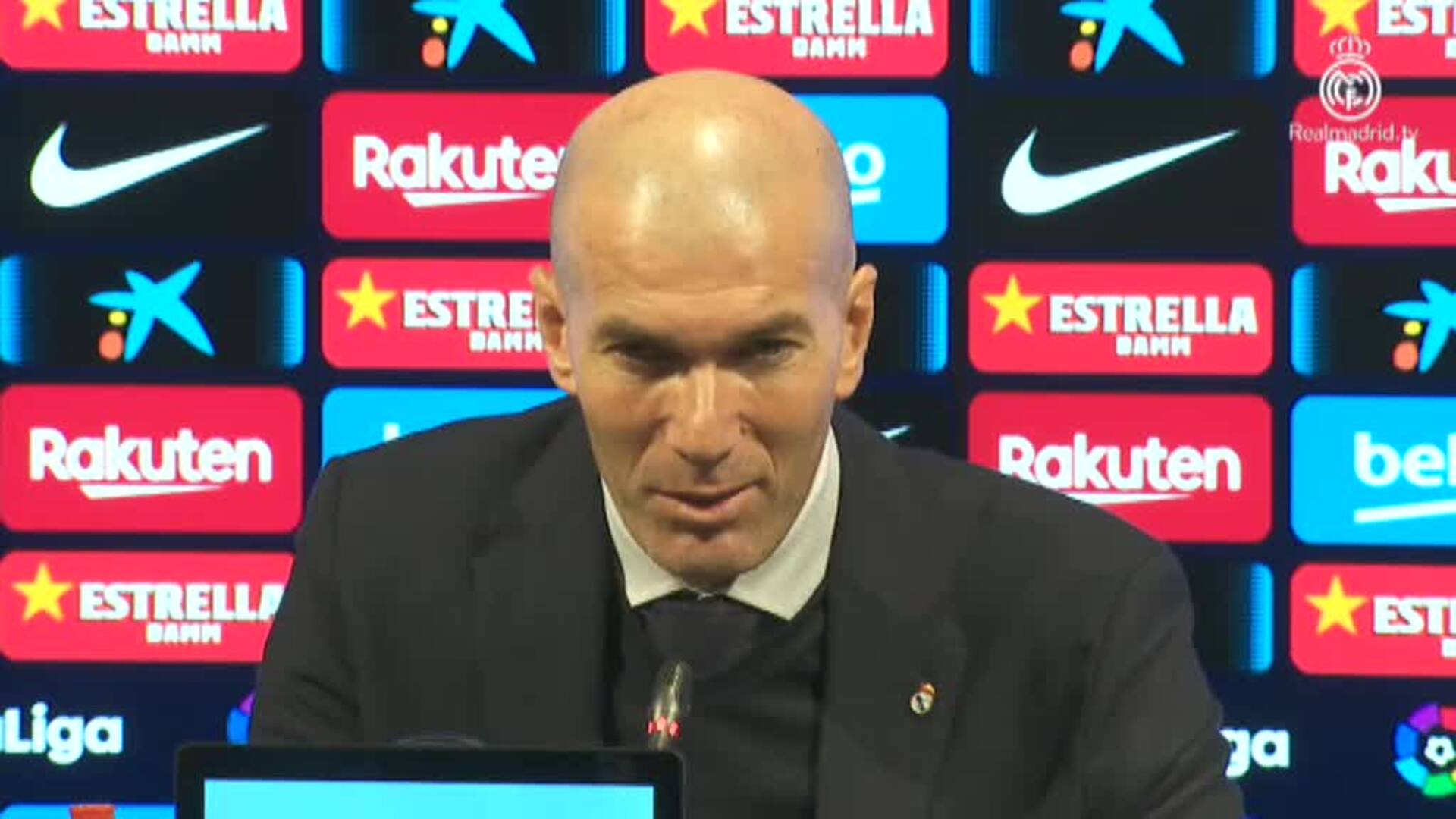 Zinedine Zidane: &quot;Hicimos un gran partido, nos ha faltado nuestro gol&quot;