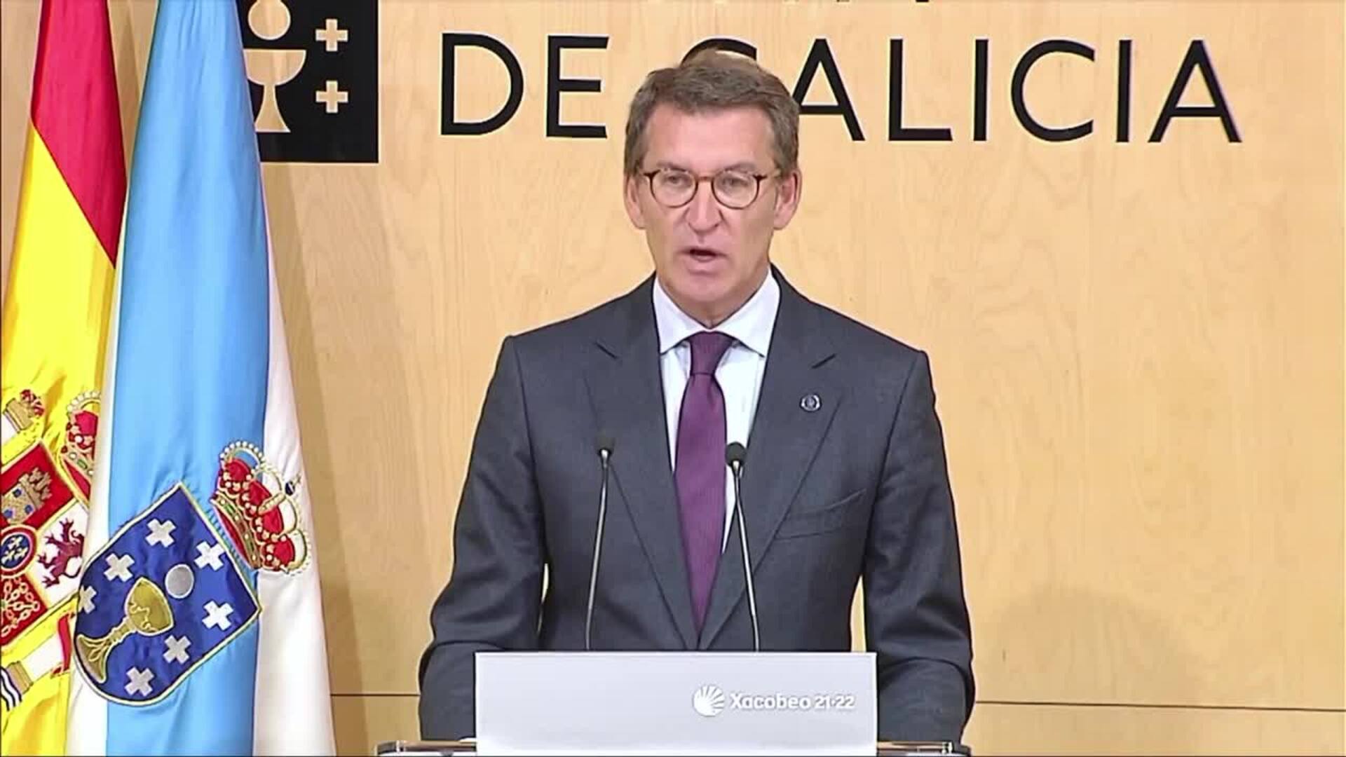 Feijóo admite que le quedan &quot;muy pocos&quot; Consellos que dirigir a la espera de su dimisión