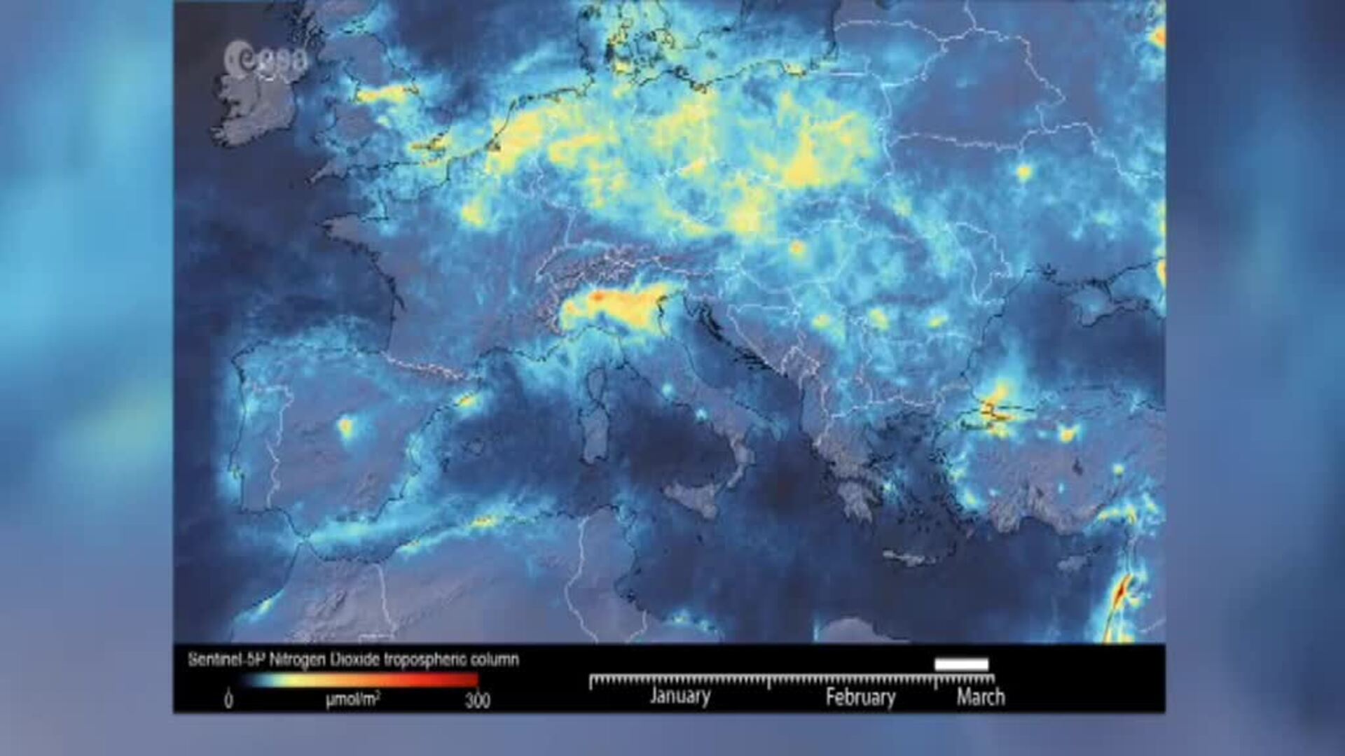 Los satélites confirman que el COVID-19 está reduciendo la contaminación