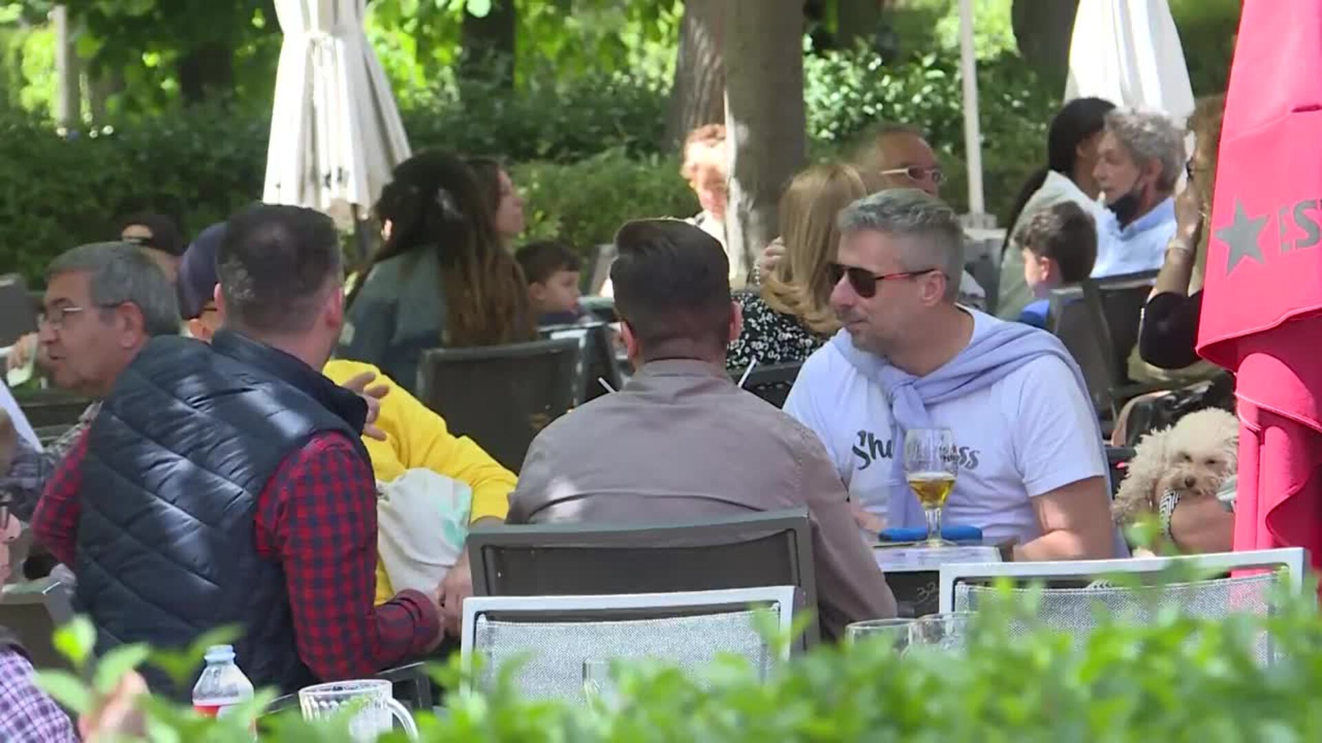 El Retiro se llena de turistas que aprovechan el buen tiempo