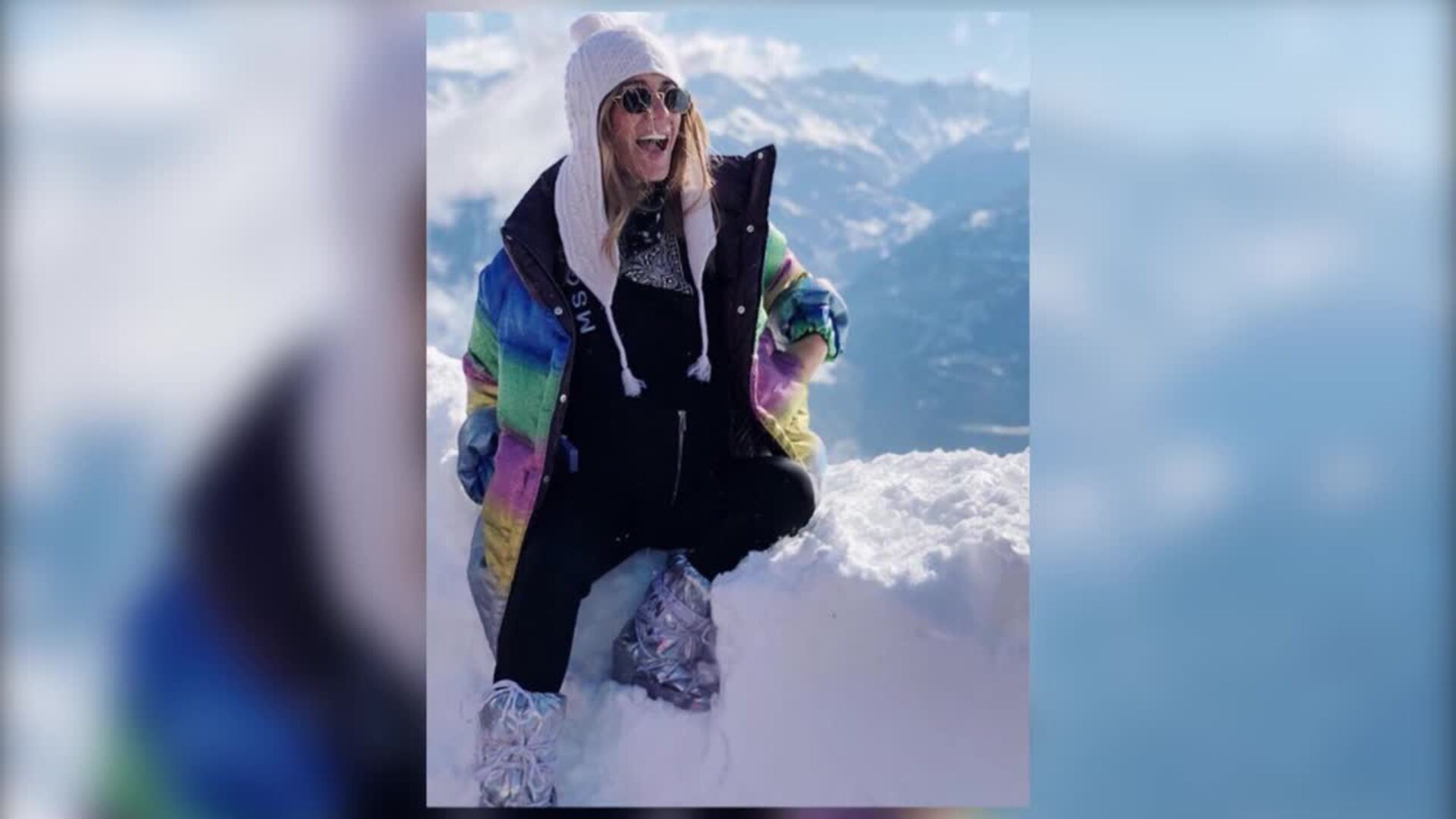 Elena Tablada de escapada en la nieve en Crans Montana