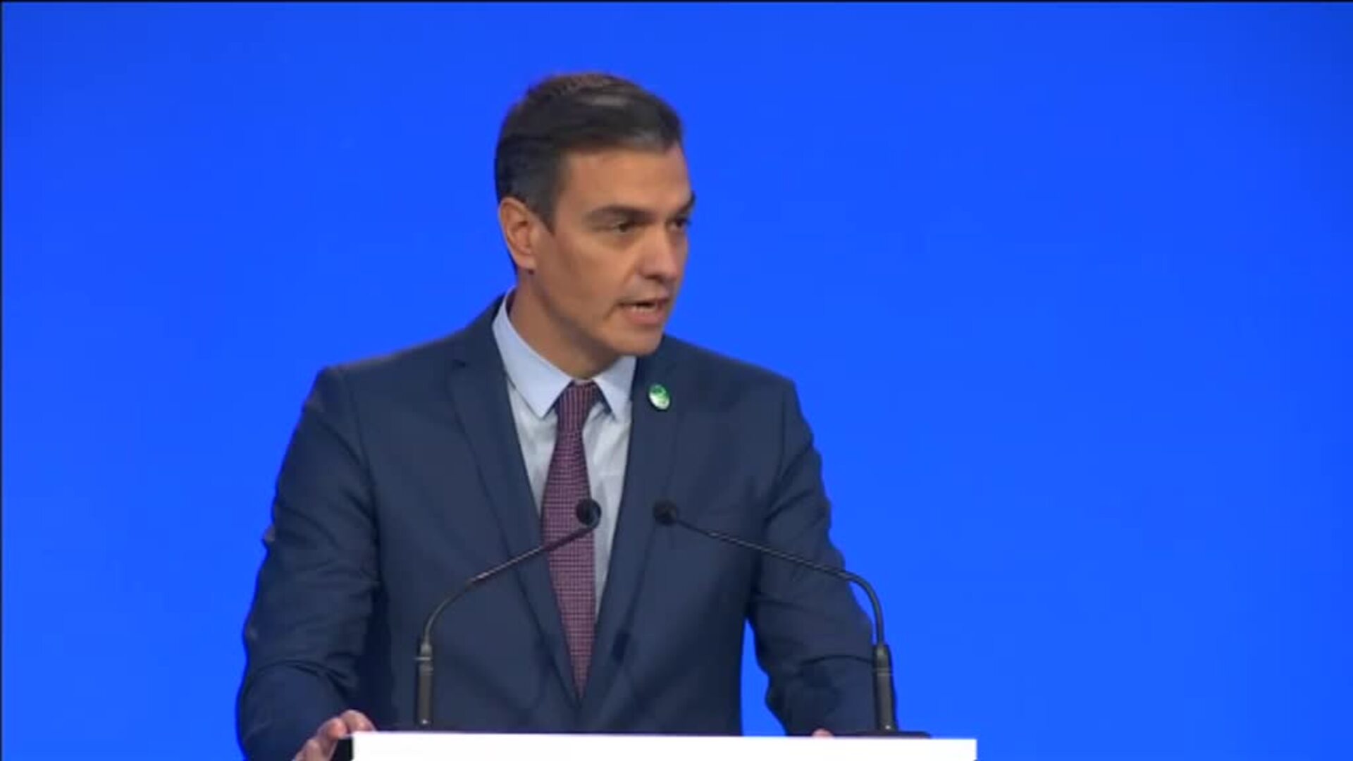 Pedro Sánchez anuncia en la Cumbre del Clima de Glasgow que España aumentará un 50% la financiación para luchar contra el cambio climático