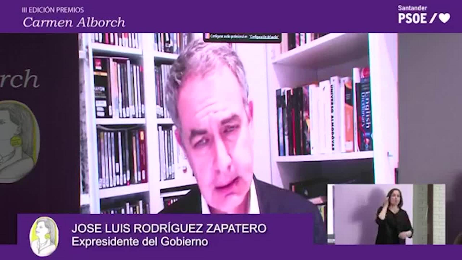 Zapatero pide una &quot;gran movilización&quot; para erradicar el machismo
