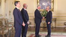El rey Felipe de los belgas recibe en Bruselas a los líderes de la UE