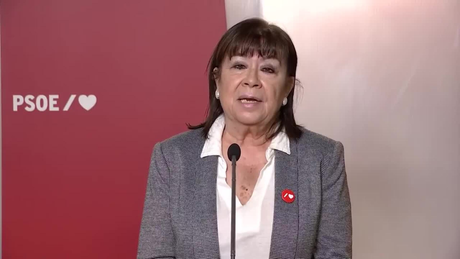 Narbona asegura que el PSOE comparte &quot;lo fundamental&quot; del discurso del rey