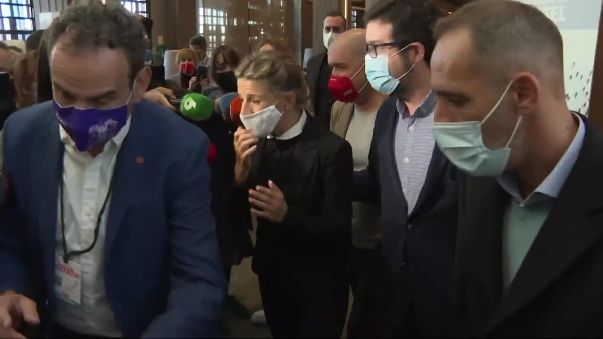 Díaz elude valorar los roces dentro del Gobierno