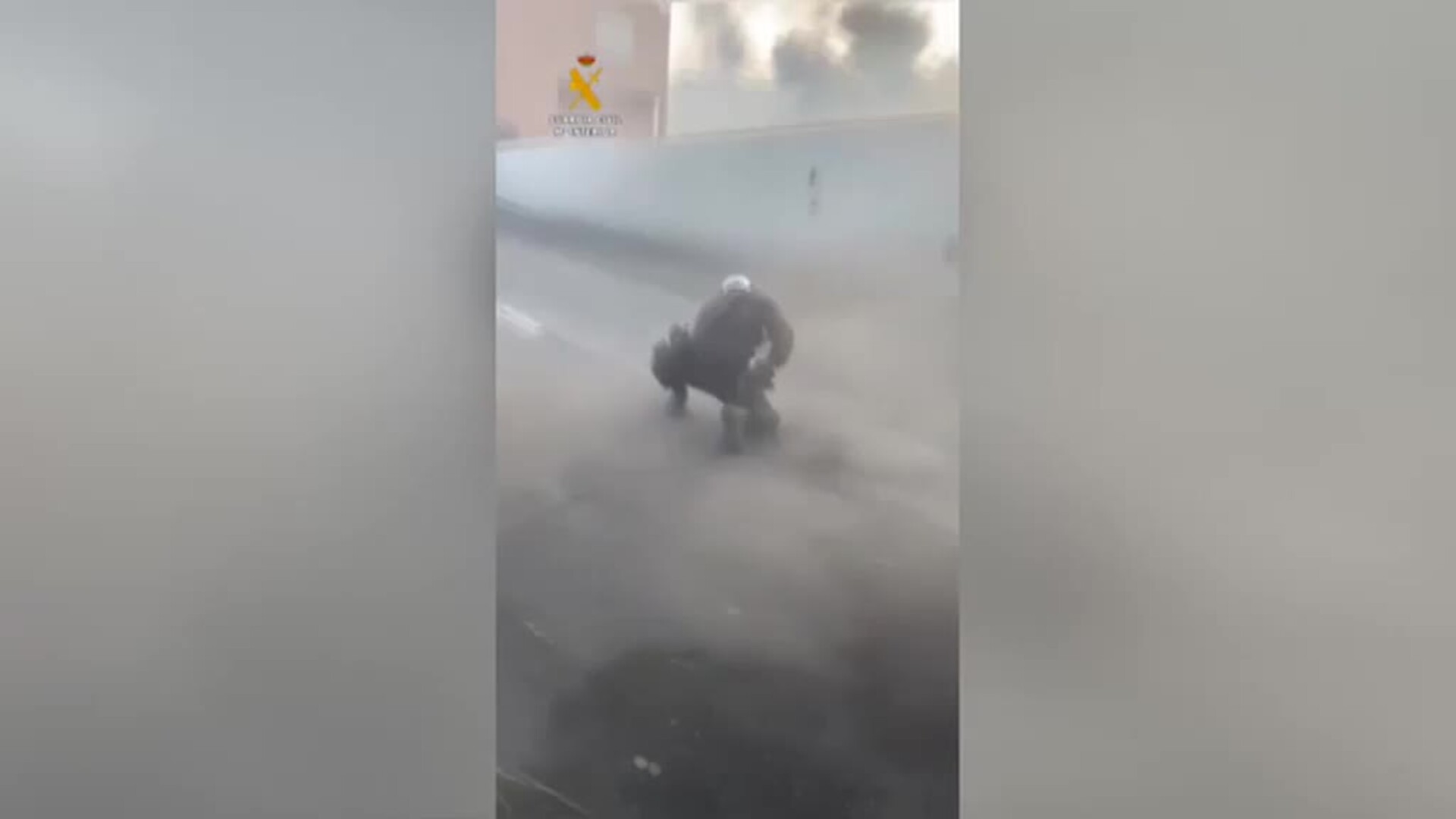 Un guardia civil en mitad de un tornado en La Palma: &quot;fueron los 5 segundos más largos de mi vida&quot;