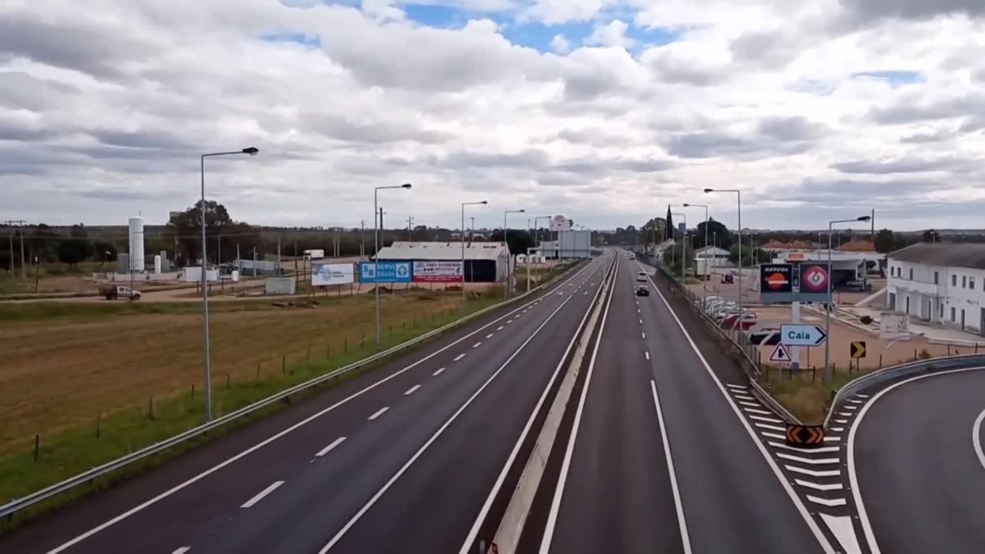 Frontera entre España y Portugal tras la limitación de movimientos