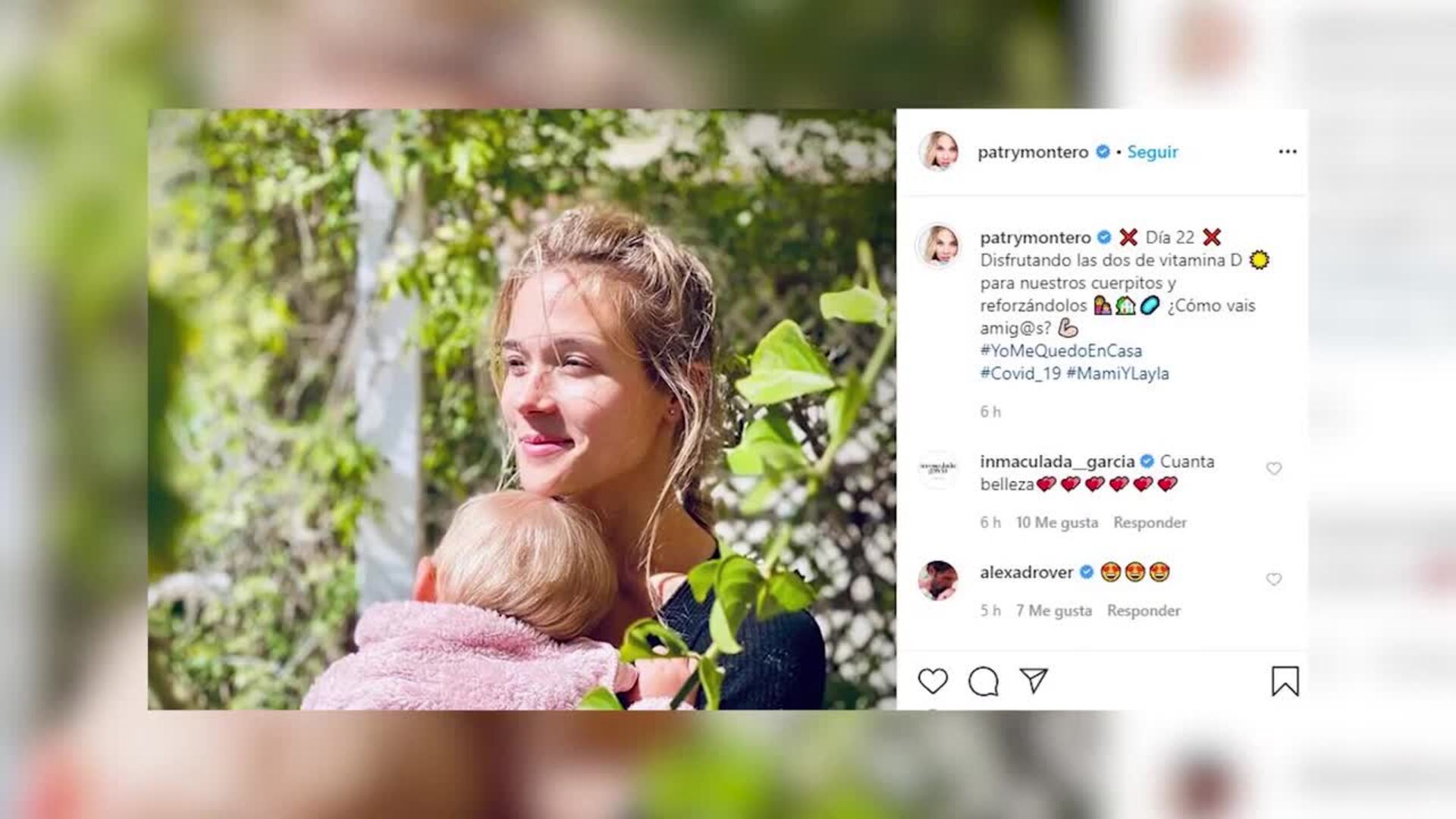 Los niños pequeños, la alegría de las madres famosas en la cuarentena