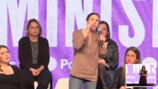 Irene Montero no considera un «avance feminista» que Ayuso sea presidenta