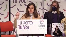 Belarra ve a UP como dique al "bipartidismo" que buscan PSOE y el PP
