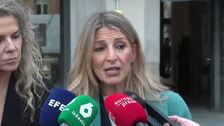 Yolanda Díaz asume la discrepancia "manifiesta" con el PSOE en el Sáhara y no van a cejar