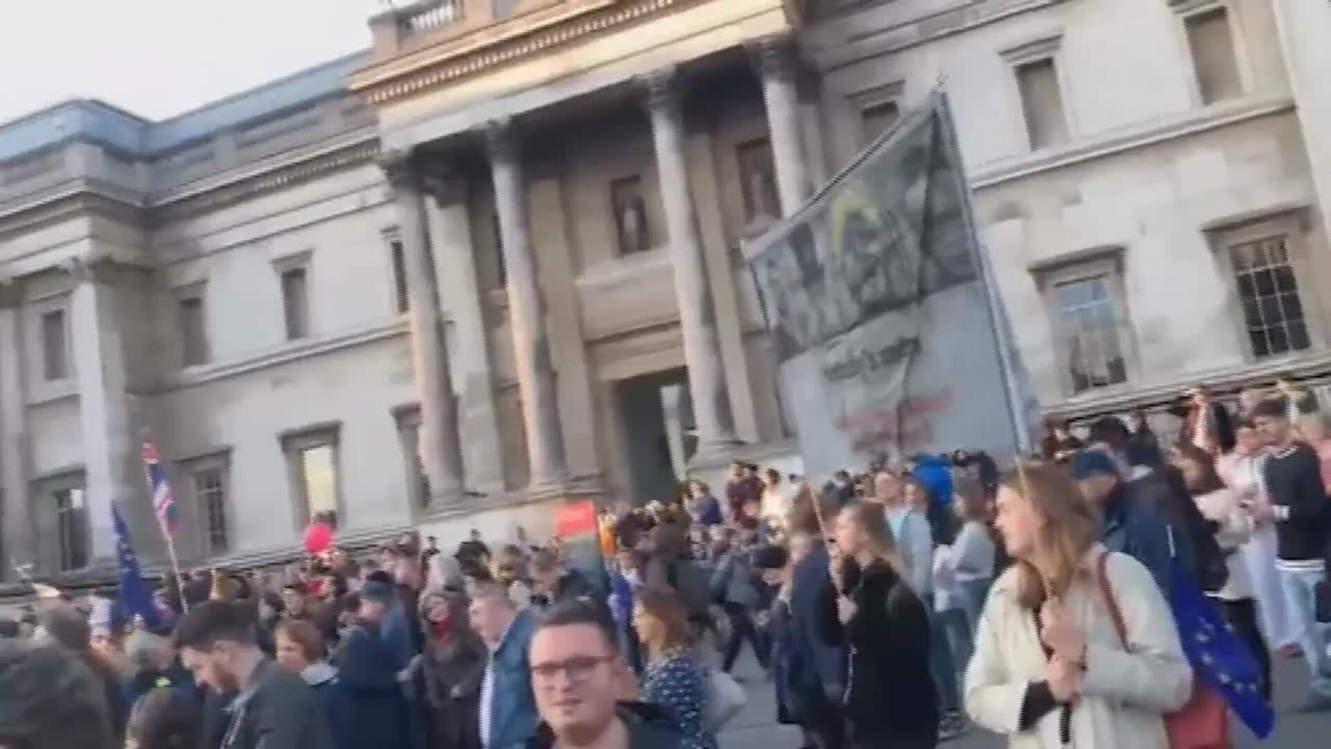 Concentración en Trafalgar Square para pedir un nuevo referéndum
