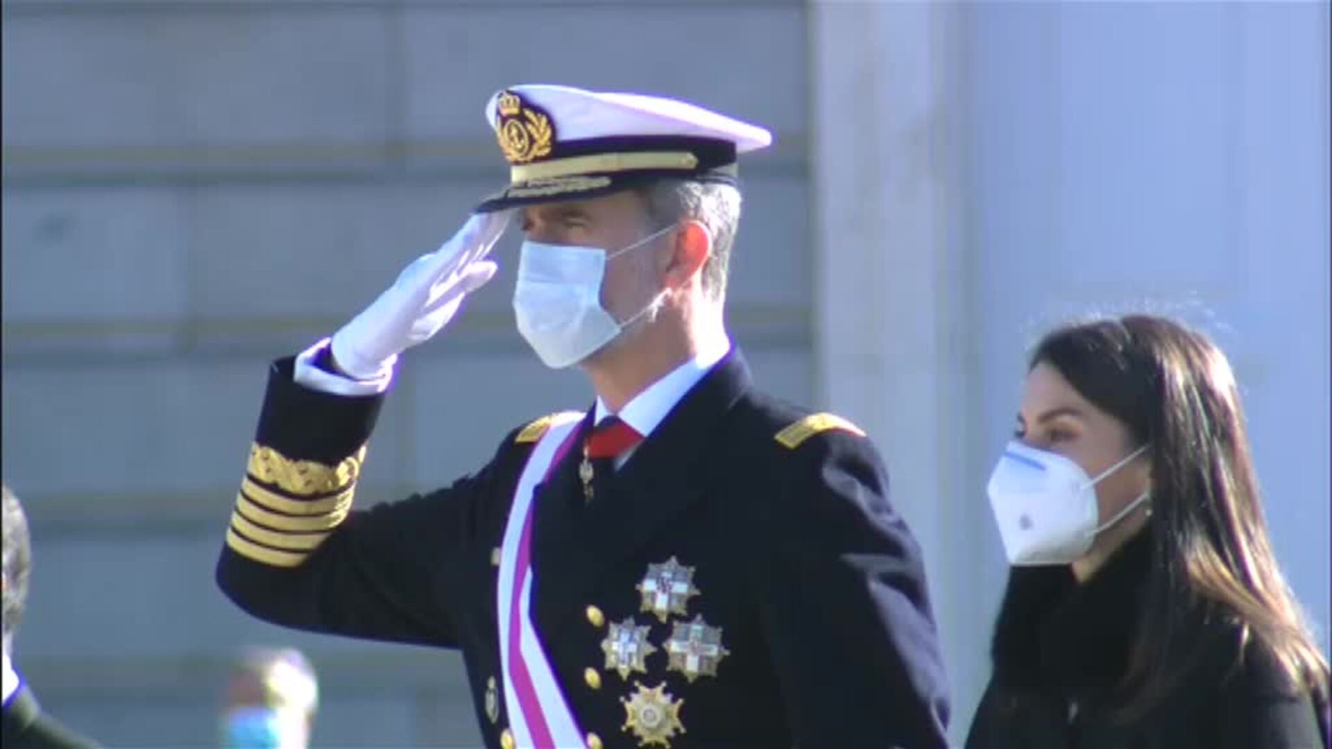 Los reyes presiden la Pascua Militar en el Palacio Real de Madrid