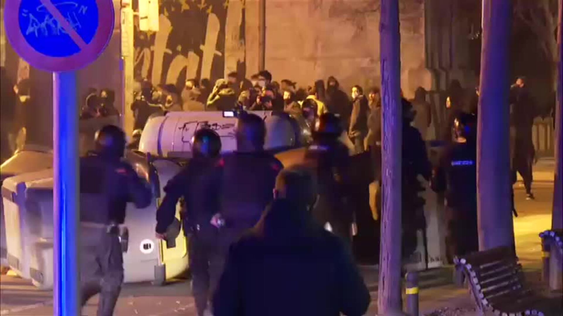 Cuarta noche de protestas en Girona