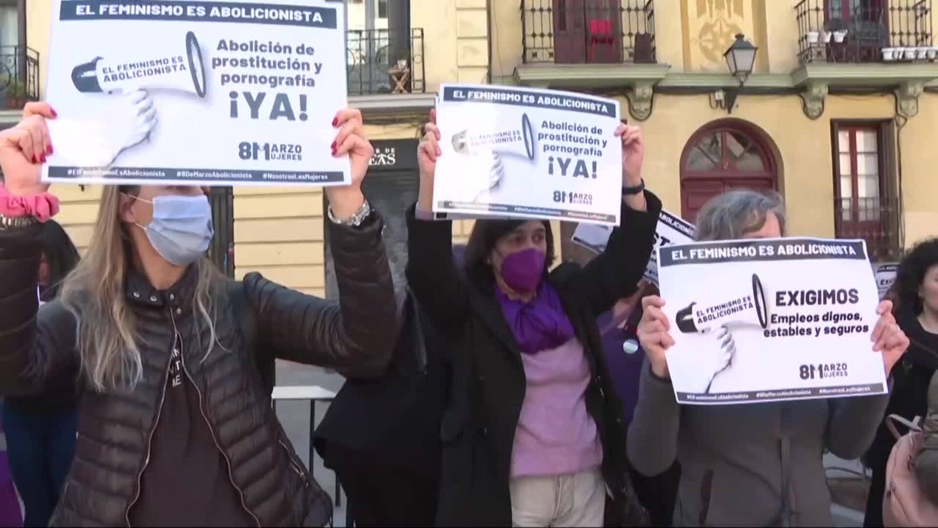 Las movilizaciones por el 8M comienzan con las marchas del feminismo abolicionista