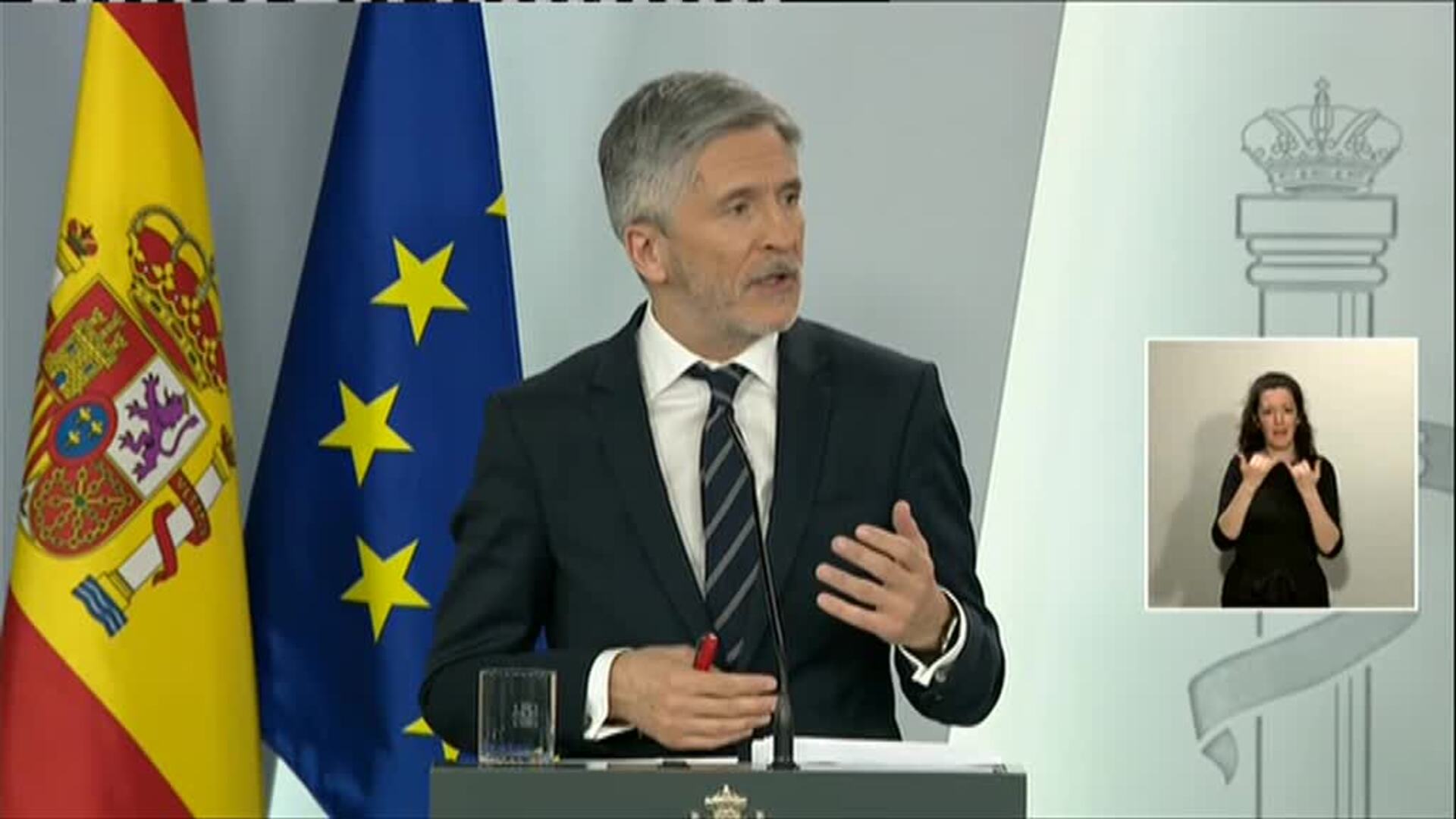 Marlaska sobre el 8M: &quot;Hubo varios actos públicos ese día y llama la atención que sólo se haga hincapié en ese&quot;