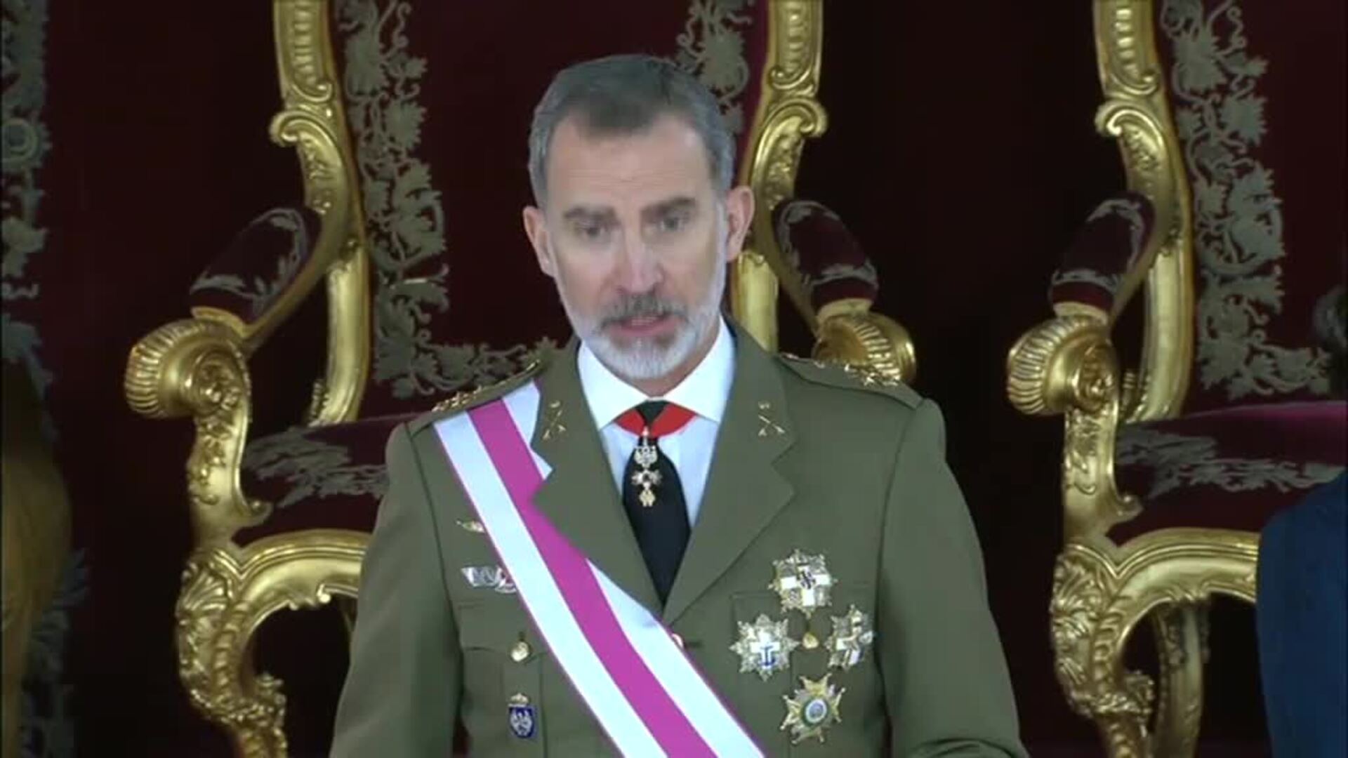 Las referencias a la lucha contra la COVID han centrado buena parte de los discursos en la Pascua Militar