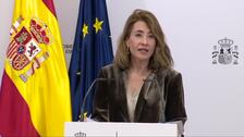 Raquel Sánchez admite que los trenes de Asturias y Cantabria no estarán disponibles hasta 2026