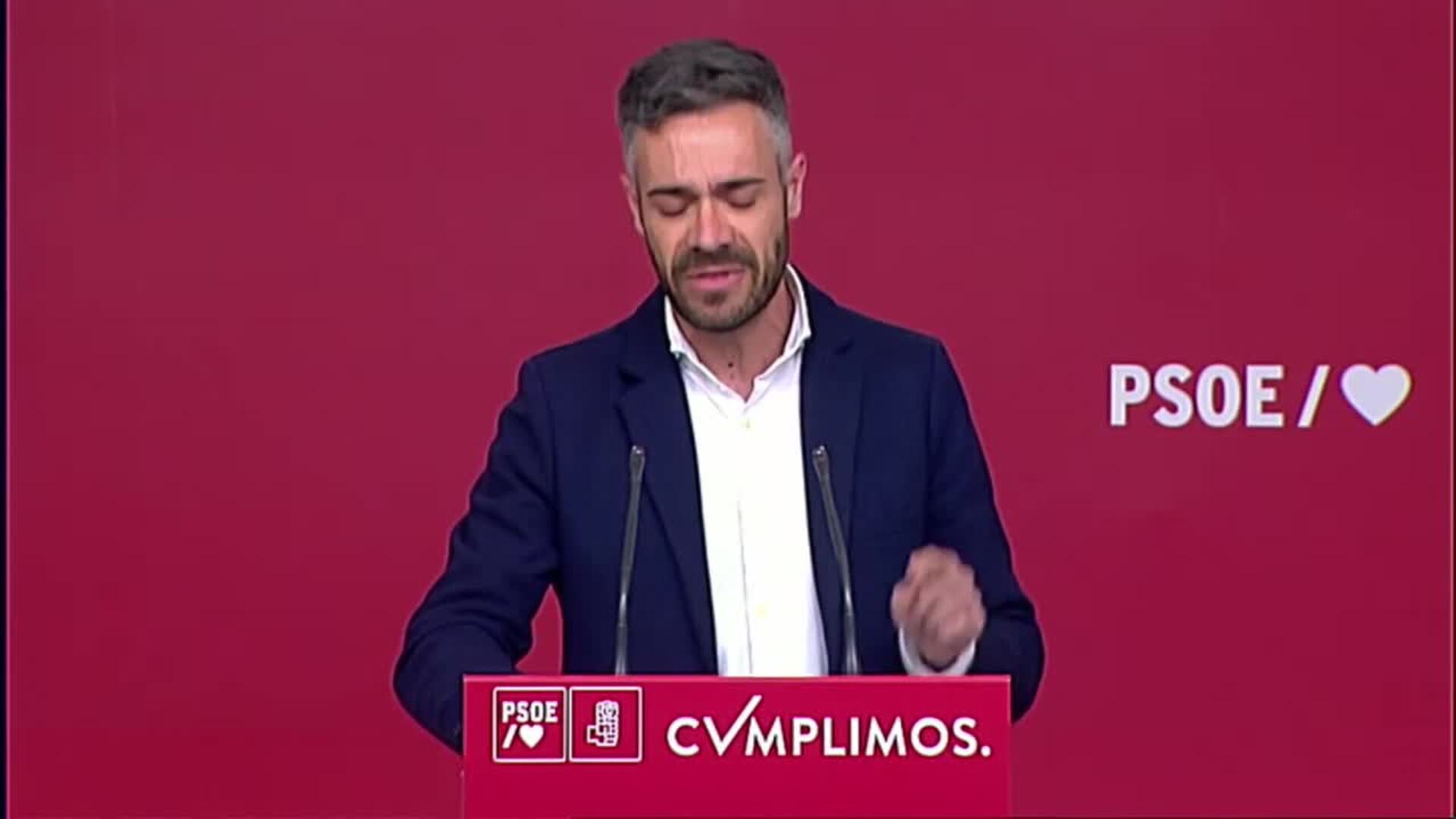 El PSOE pide la dimisión de Espinosa de los Monteros