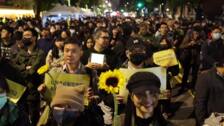 Concentración en Taipéi en el décimo aniversario del Movimiento Girasol
