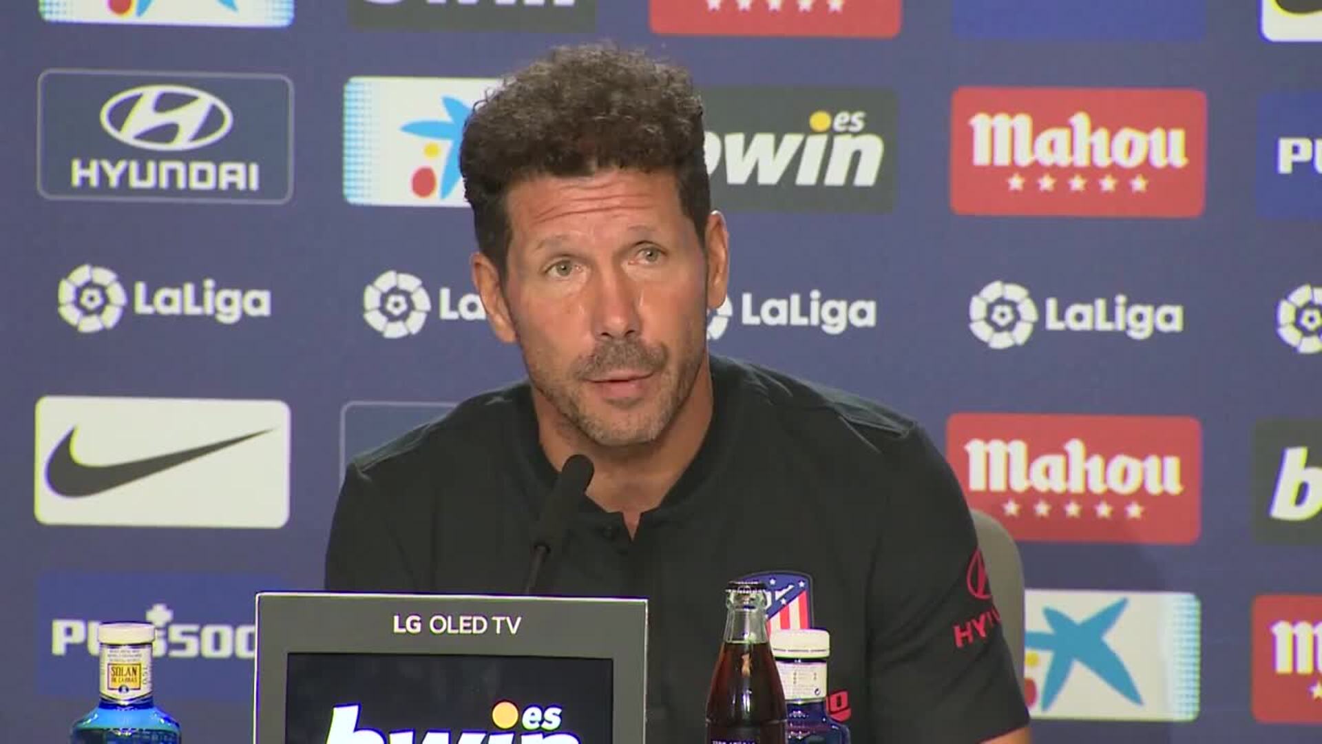 El Atlético de Madrid prepara su partido del domingo contra el Getafe