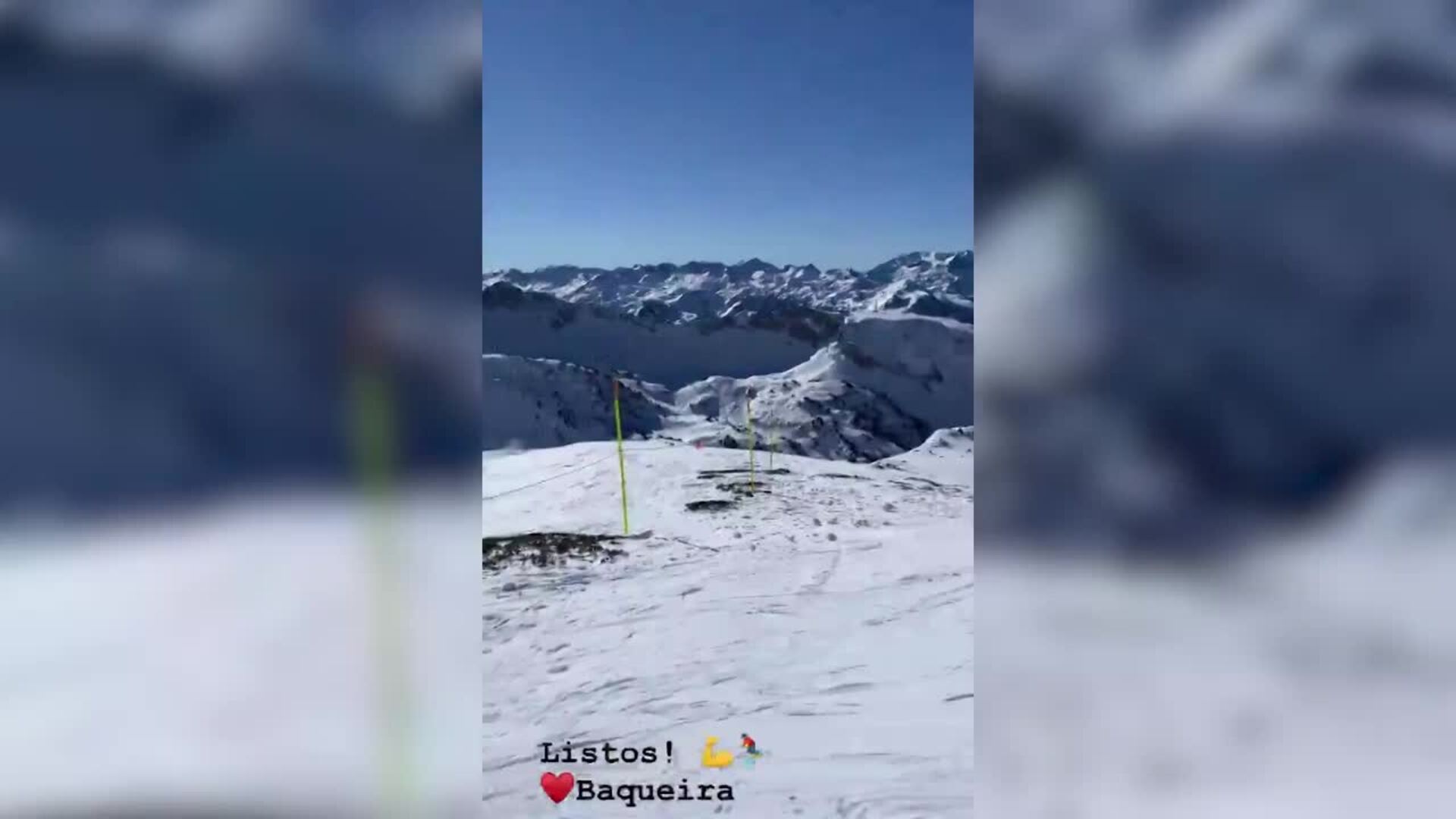 Jesús Vázquez exprime la nieve de Baqueira antes de su estreno televisivo del lunes