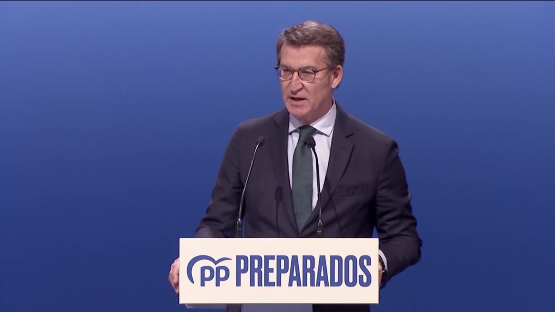 Feijóo, tras ser elegido presidente del PP: &quot;Lo importante ahora es seguir juntos&quot;