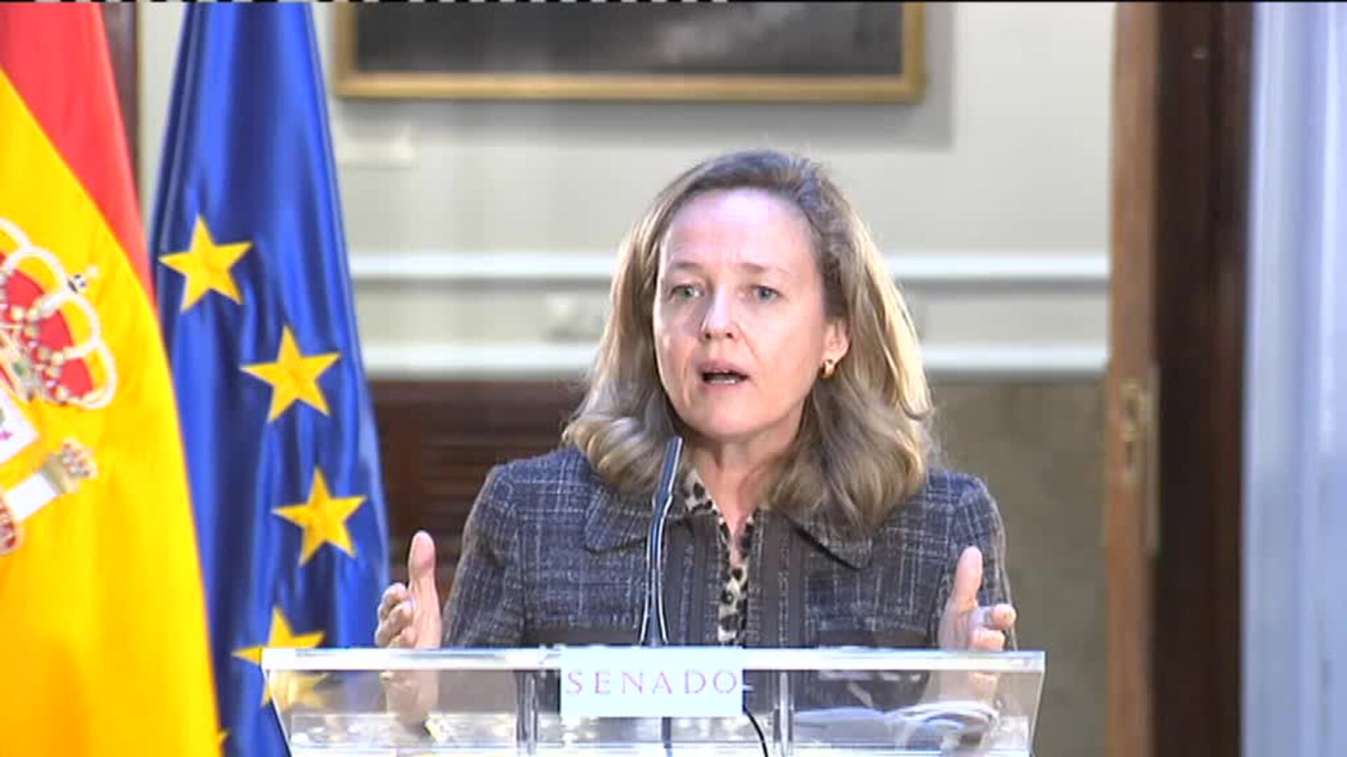 Calviño sobre las ayudas directas: &quot;Esto no es una subasta ni se resuelve con un tuit&quot;