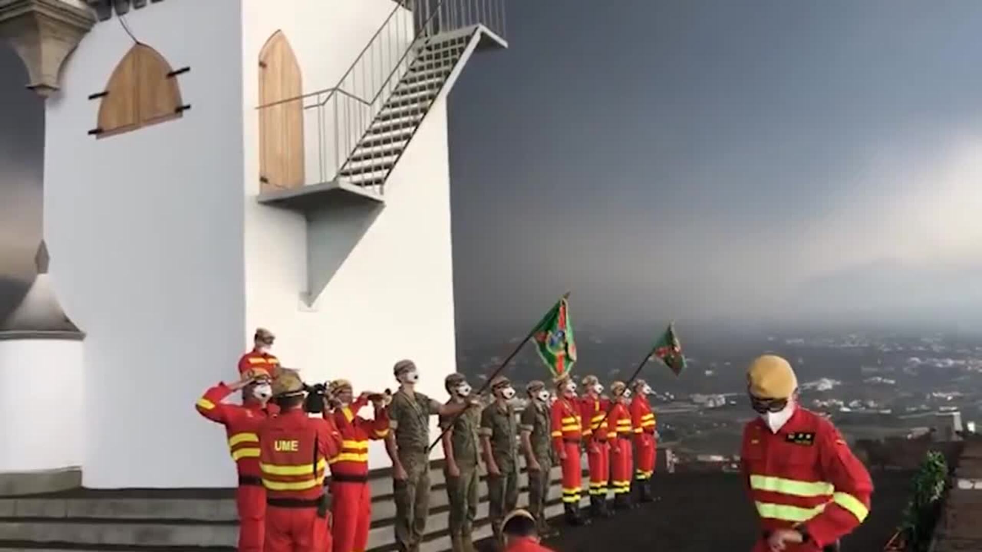 Ejército homenajea a los fallecidos de La Palma este 1 de noviembre