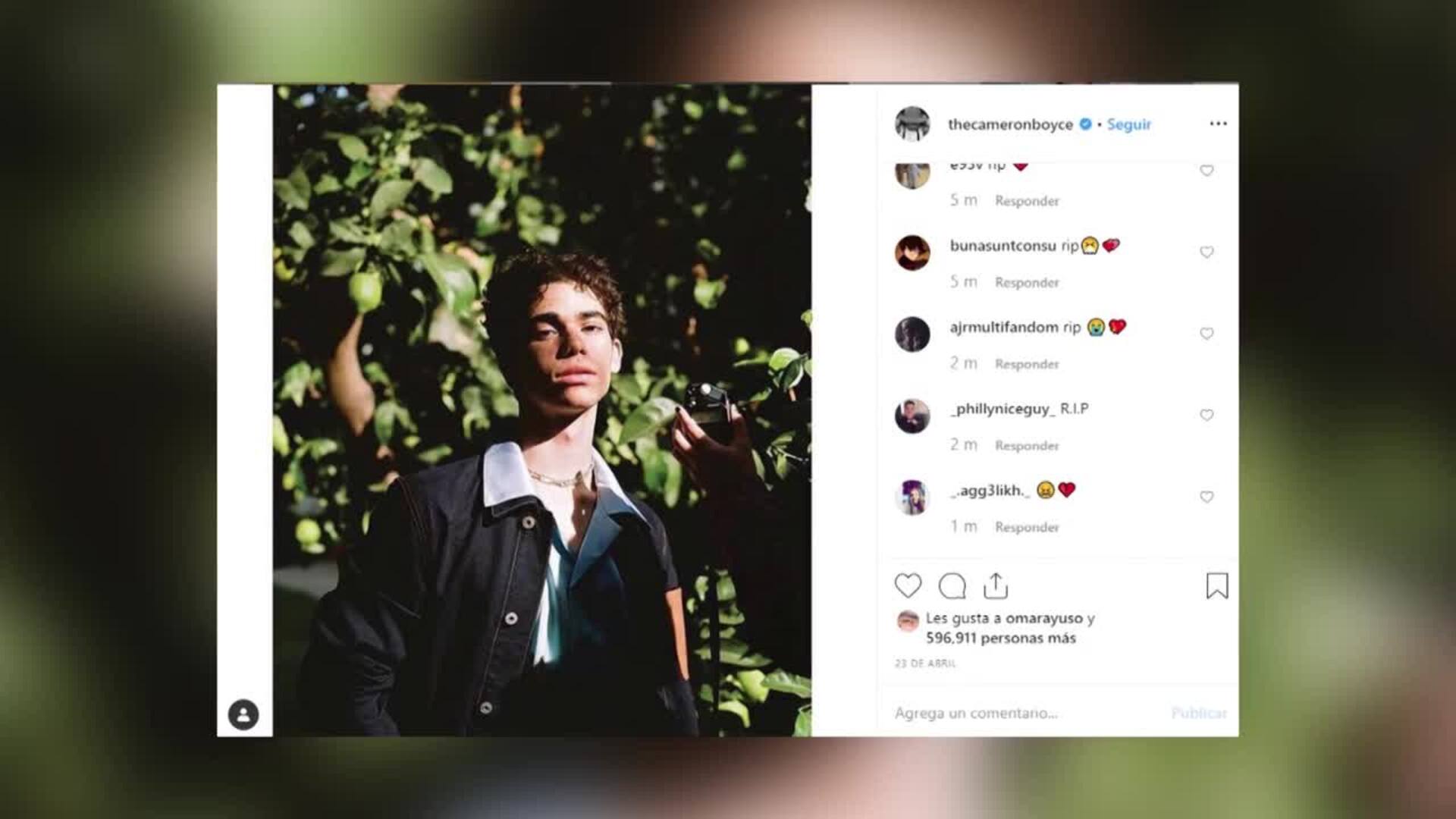 Cameron Boyce, sale a la luz el resultado de su autopsia