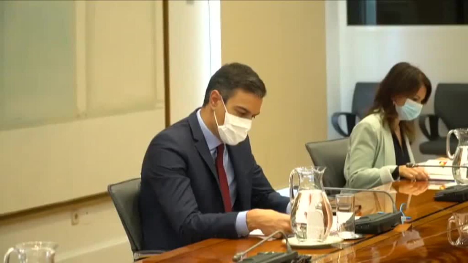 Pedro Sánchez preside la reunión del Comité de seguimiento del coronavirus
