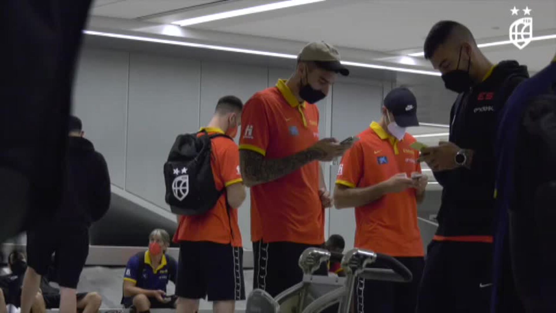 La selección española de baloncesto en Las Vegas para el amistoso ante el Estados Unidos de Kevin Durant