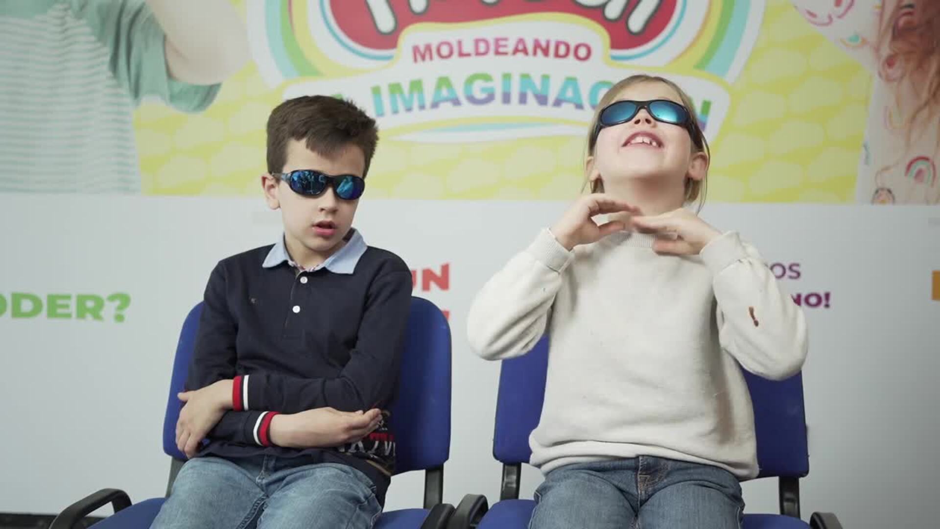 Un original taller artístico fomenta la imaginación en niños con discapacidad visual