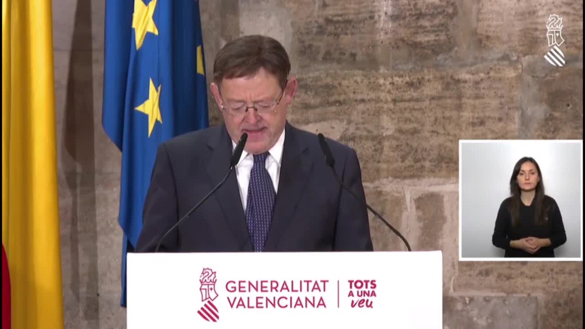 Generalitat Valenciana, &quot;preparada&quot; para recibir 600.000 dosis de la vacuna