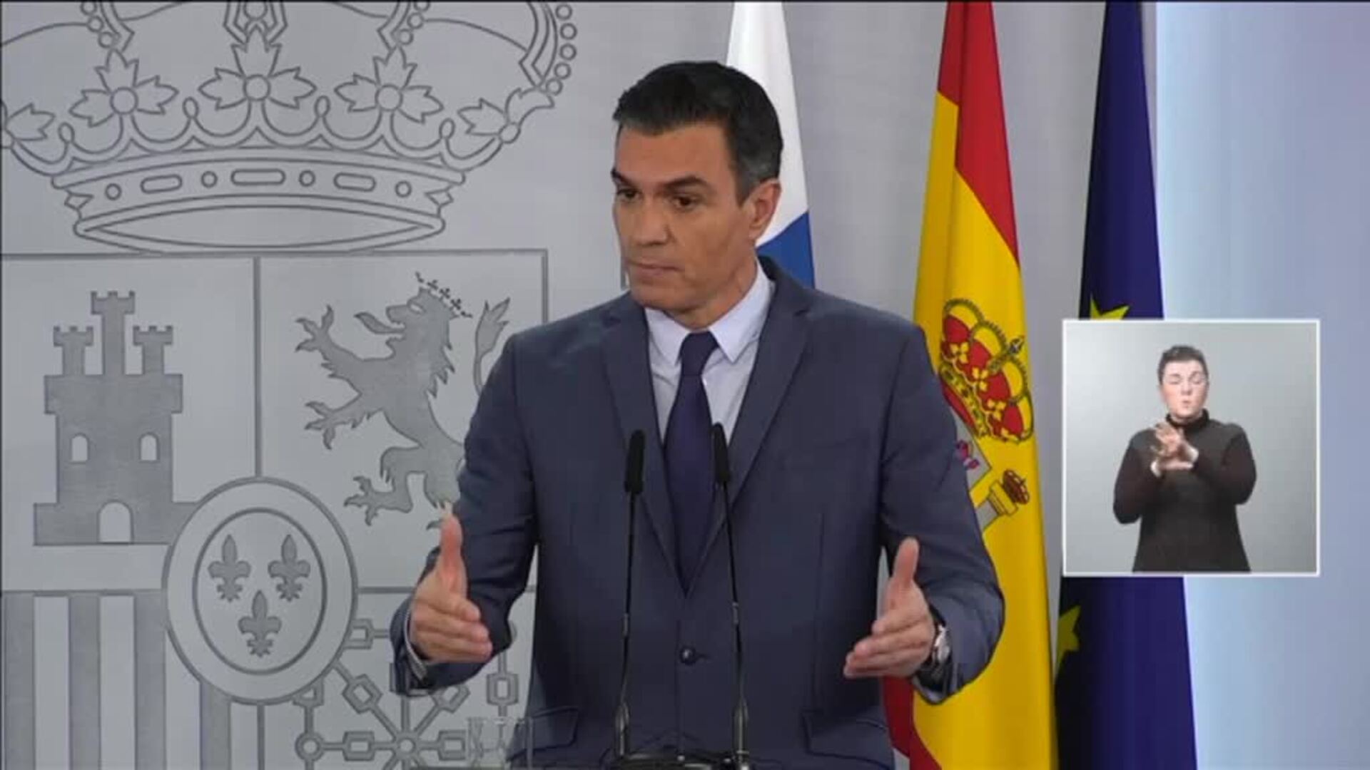 Sánchez: &quot;En caso de que se produjera una intervención militar, va a tener unas consecuencias masivas, gravísimas para su economía&quot;