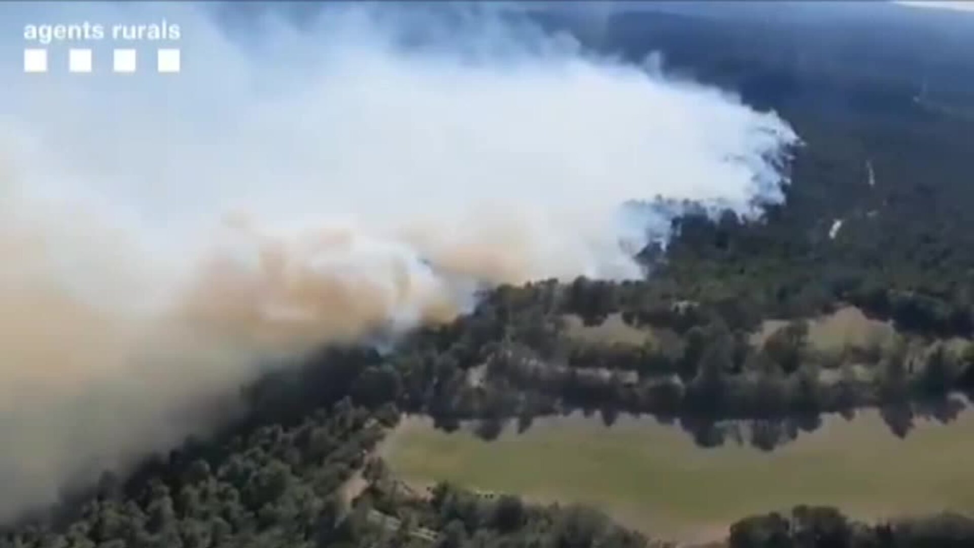 Un incendio forestal en la comarca tarraconense de la Conca de Barberà ha quemado ya 30 hectáreas