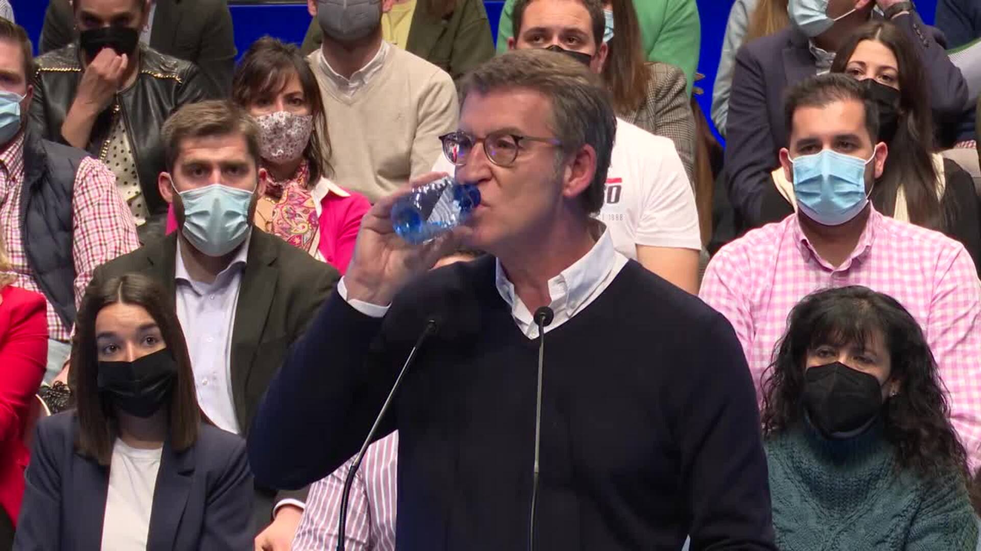 Feijóo pide a Sánchez que baje impuestos el martes y deje de buscar culpables