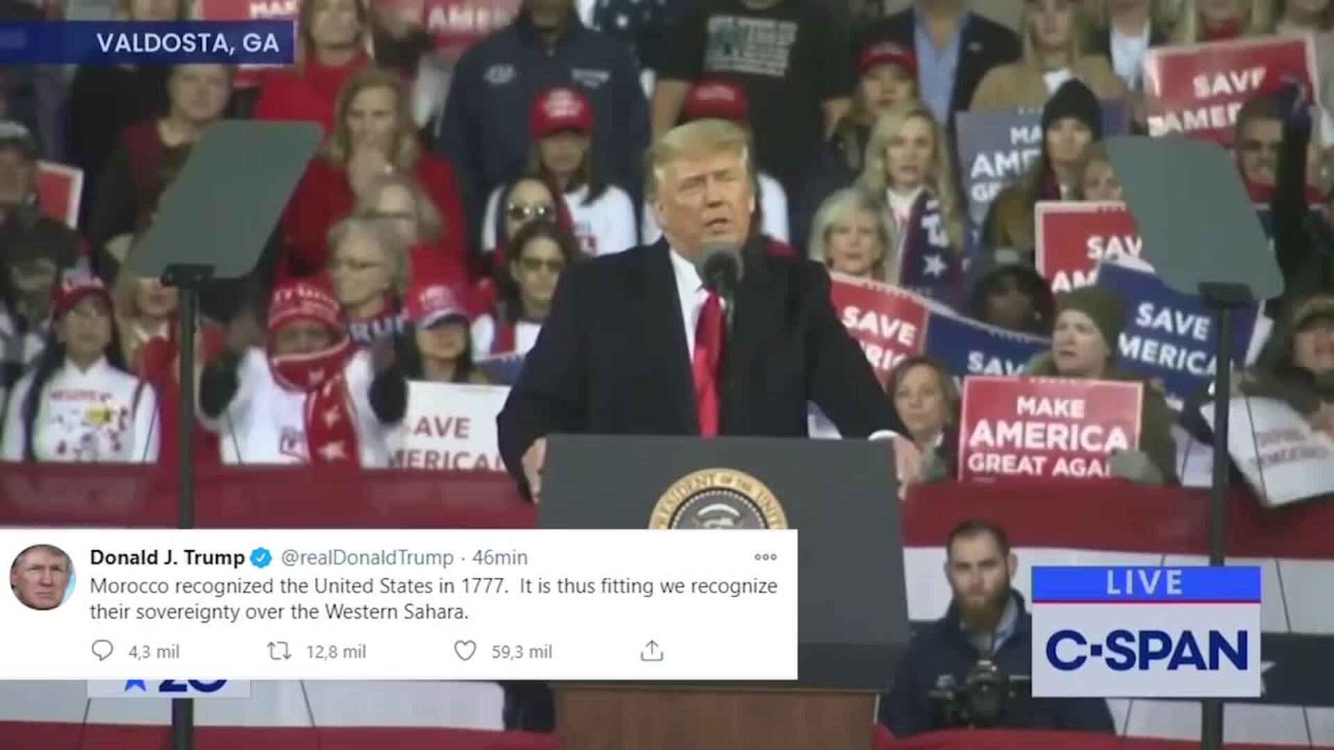 Trump reconoce la soberanía marroquí sobre el Sáhara Occidental