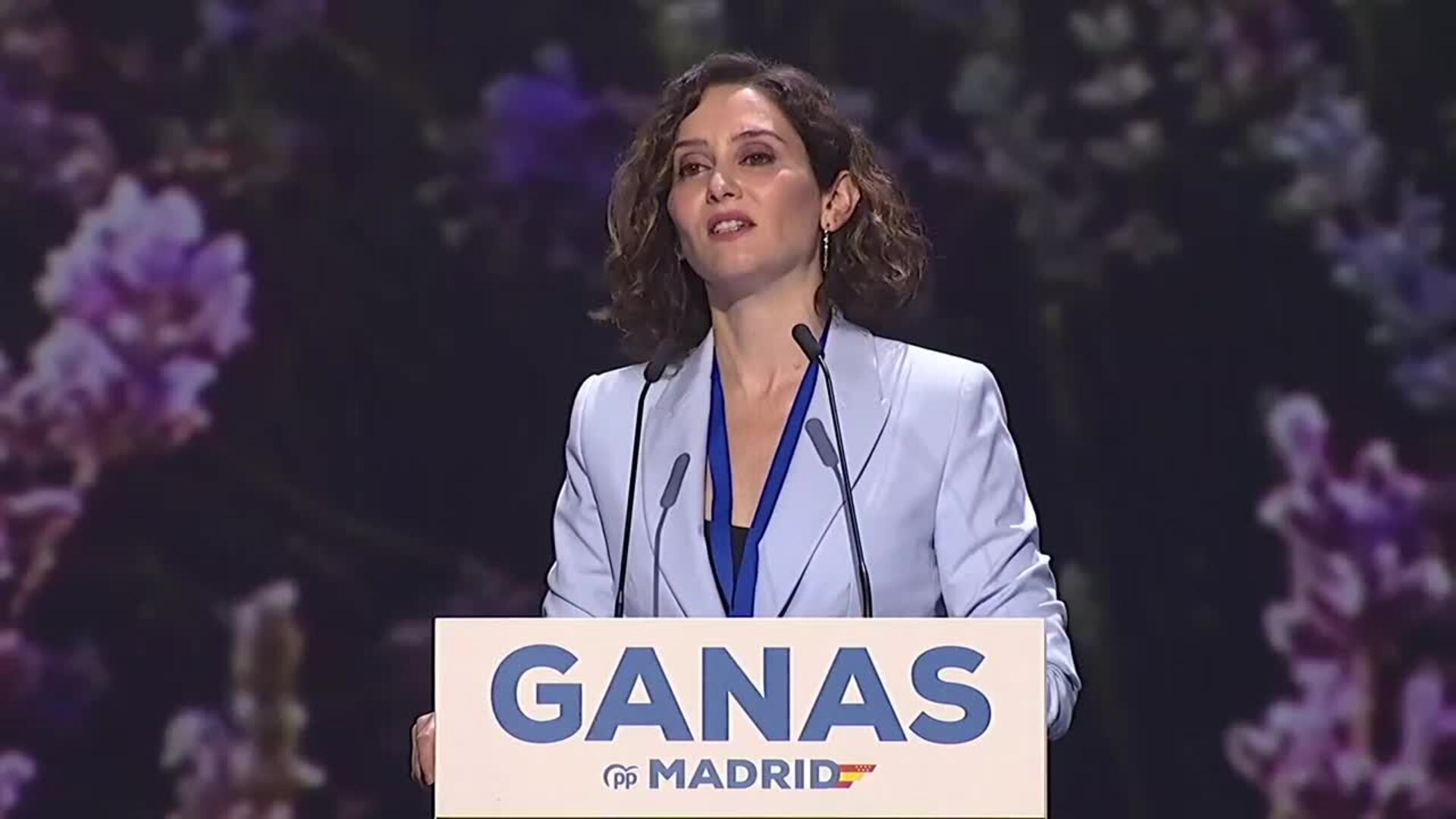 Ayuso critica al Gobierno &quot;totalitario&quot; y dice que el PP es &quot;alternativa al socialismo&quot;