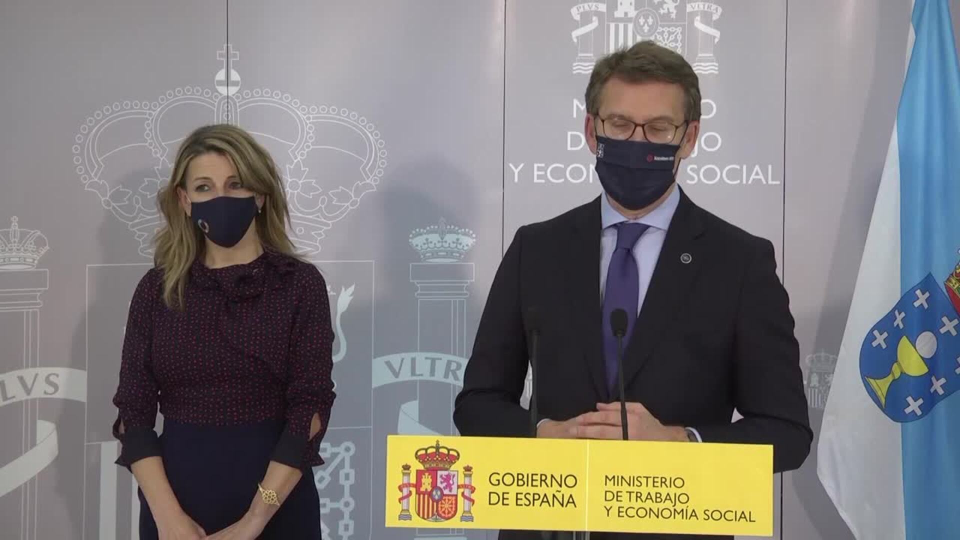 Feijóo confía en aumentar &quot;de forma intensa&quot; fondos de empleo para Galicia