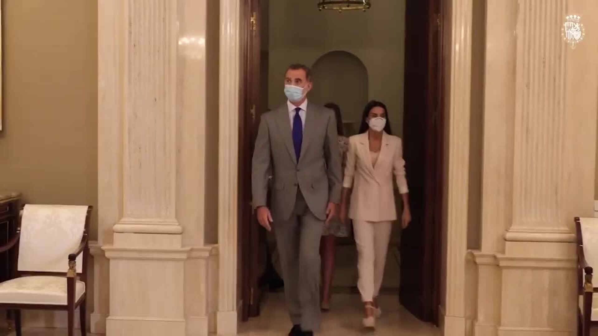 La princesa Leonor conoce a algunos de sus futuros compañeros